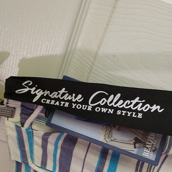 Draw string wide leg Linen blend pants size large - Picture 6 of 12